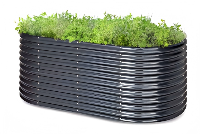 LIDA 1300 Oval Raised Steel Garden Bed