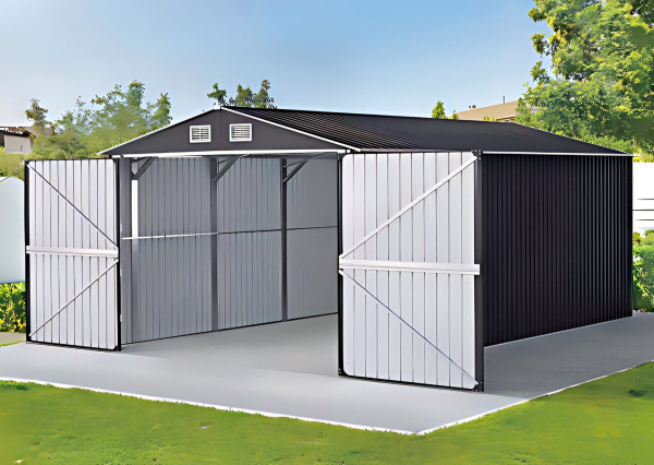 VERONA 1600 Heavy-Duty Steel Workshop Shed